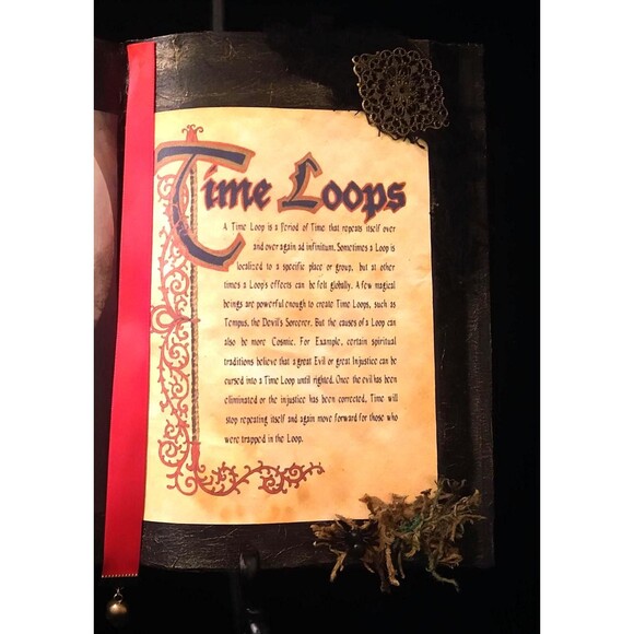 TIMELOOPS WITCH Spell Halloween SpellBook Spooky Witchy Gothic Decor - Picture 3 of 4